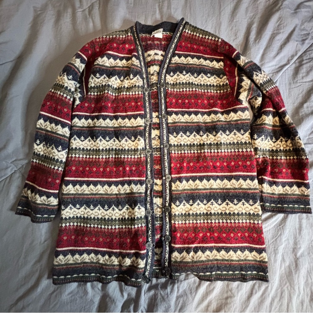 Vintage Holiday Fair Isle Cardigan – Carolina Colours